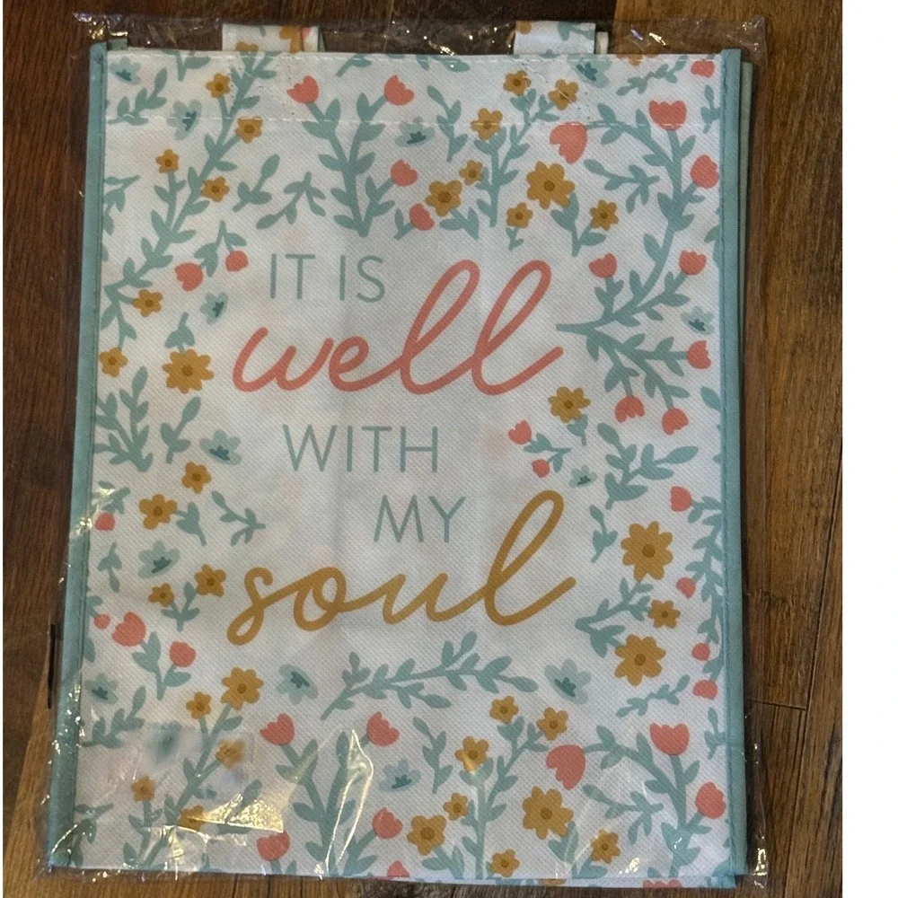 It's Well With My Soul Flower Tote Bag‎